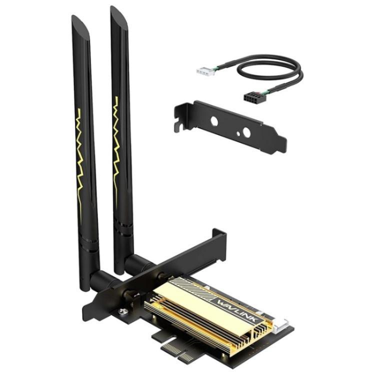 WAVLINK WN675X3-C WiFi 6E Pcie WiFi Network Card Adapter Triple Band AX210 AX5400, WN675X3-C WAVLINK WN675X3-C WiFi 6E Pcie WiFi Network Card Adapter Triple Band AX210 AX5400, WN675X3-C